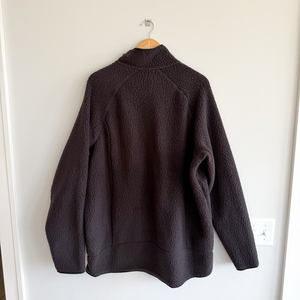 Patagonia Retro Pile Fleece Zip Up Jacket Black XXL NWT - Picture 2 of 8